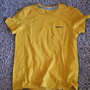 Patagonia Men's Yellow T-Shirt